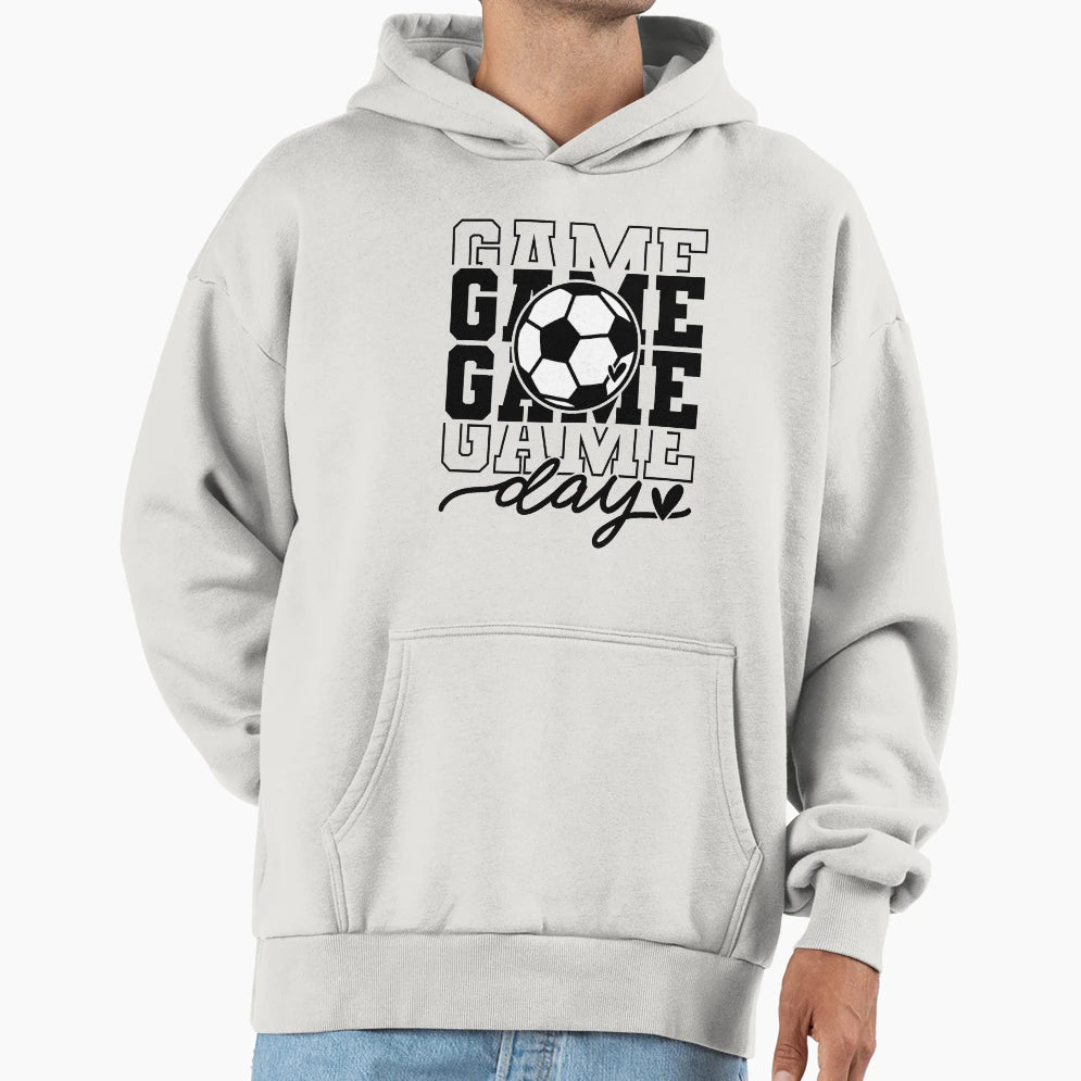 Game Day Soccer Lover Hoodie - Unique Graphic Men Women - T-Shirt, Sweatshirt, Hoodie