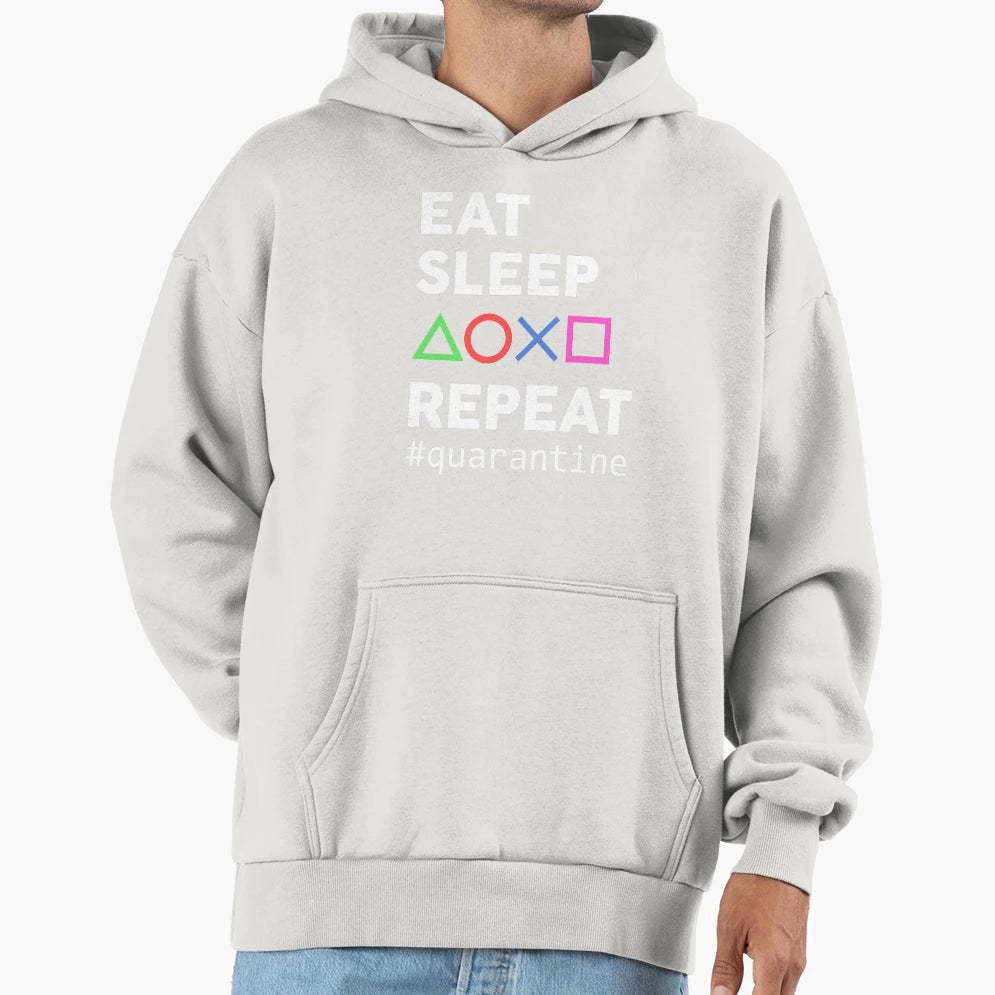 Eat Sleep Video Game Repeat Hoodie - Streetwear Style Unisex - T-Shirt, Sweatshirt, Hoodie