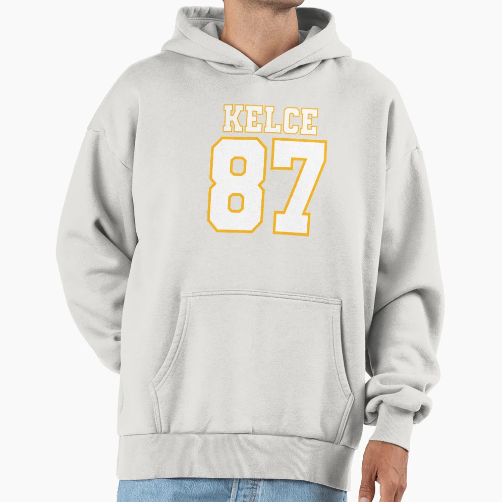 Swift Kelce 87 Red Hoodie - Casual Everyday Wear Men Women - T-Shirt, Sweatshirt, Hoodie