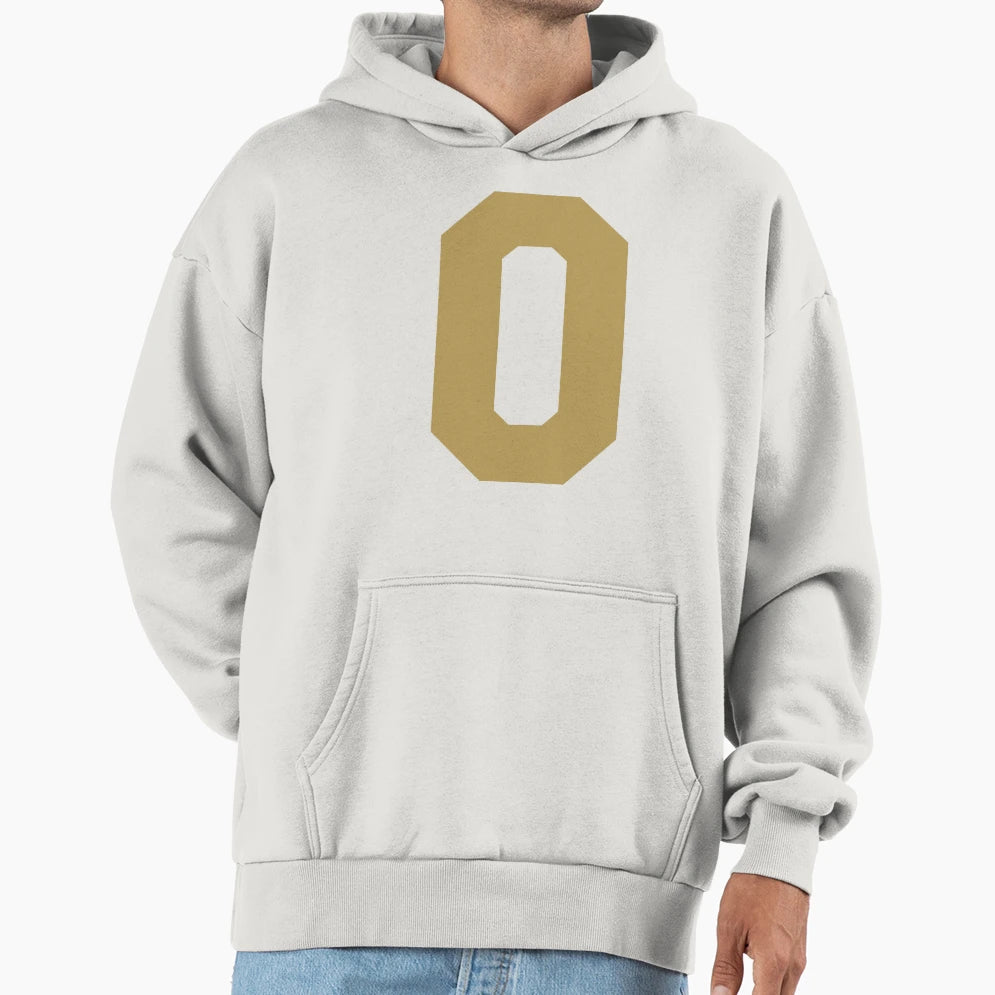 Alphabet Gold O Sports Letter O Hoodie - Novelty Apparel for Adults - T-Shirt, Sweatshirt, Hoodie