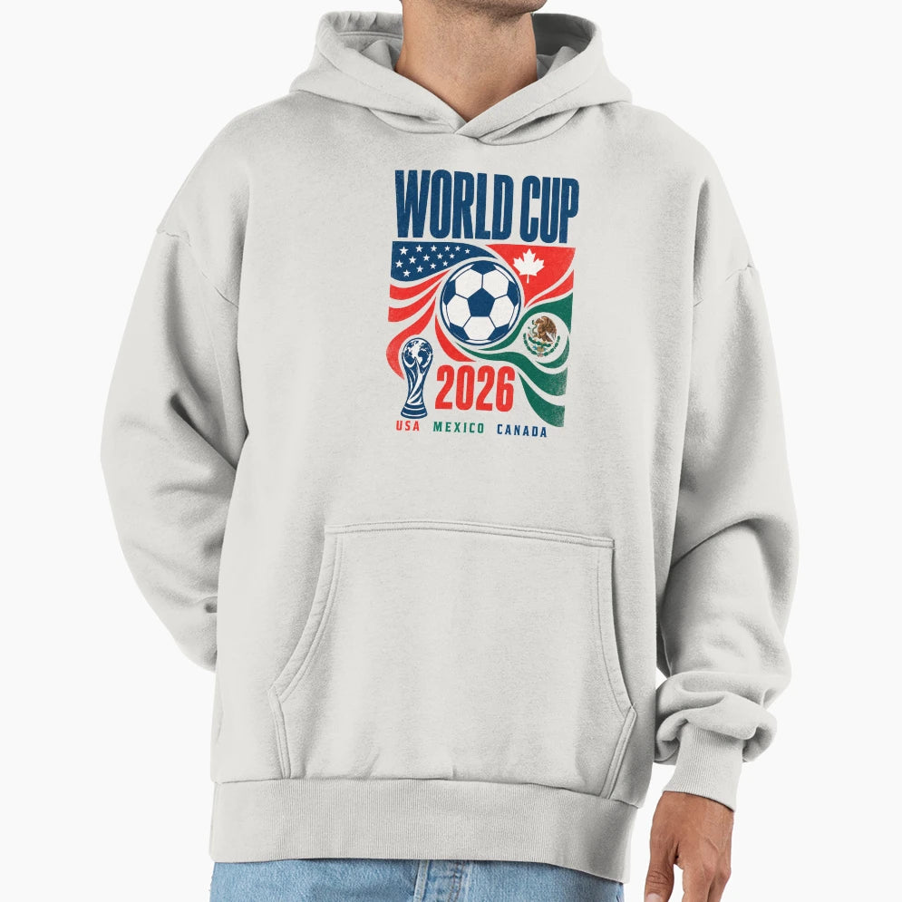 World Cup 2026 Usa Mexico Canada Hoodie - Custom Art Print Unisex - T-Shirt, Sweatshirt, Hoodie