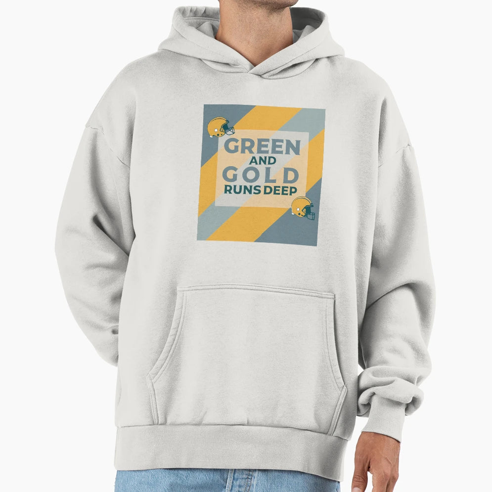 Green And Gold Deep Rooted Packers Hoodie - Custom Art Print for Adults - T-Shirt, Sweatshirt, Hoodie
