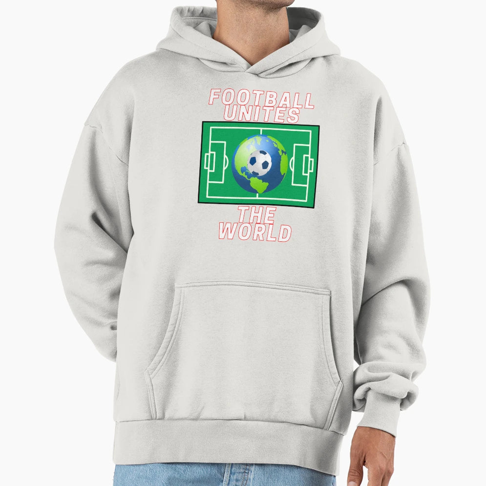 Football Unites World Designe T-Shirt - Trendy Graphic for Adults - T-Shirt, Sweatshirt, Hoodie