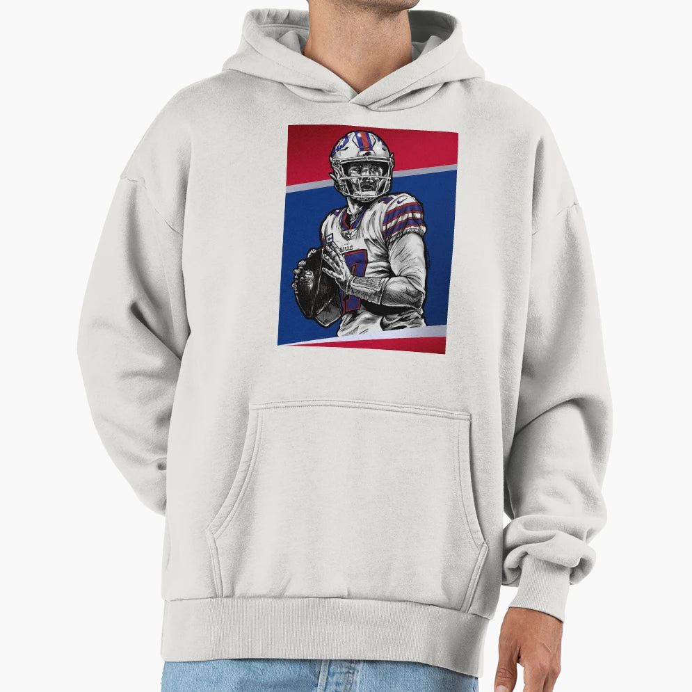 Allen Ready To Throw Full Hoodie - Aesthetic Graphic Unisex - T-Shirt, Sweatshirt, Hoodie