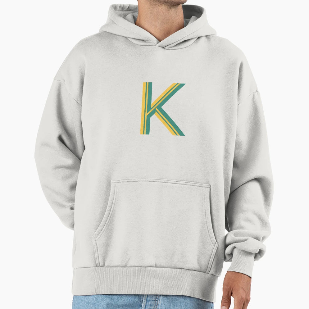 Illustration Hand Drawing Letter K Hoodie - Novelty Apparel Unisex - T-Shirt, Sweatshirt, Hoodie
