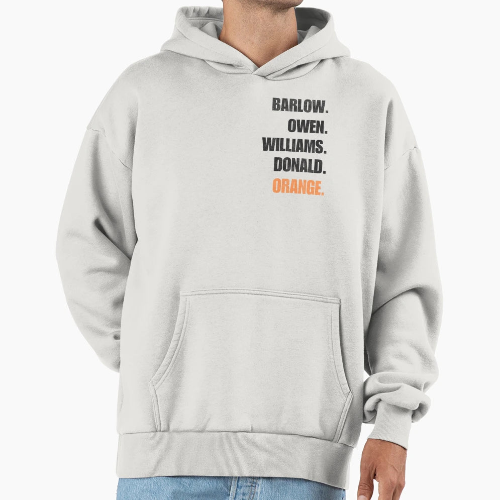 Orange Pop Bold Name Statement Take Hoodie - Novelty Apparel for Adults - T-Shirt, Sweatshirt, Hoodie