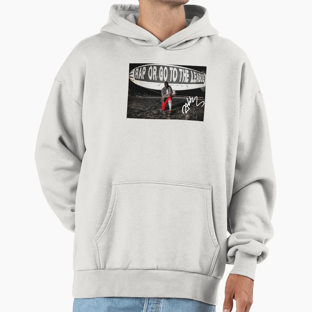 Rap Or Go To League Album Hoodie - Minimalist Print Unisex - T-Shirt, Sweatshirt, Hoodie