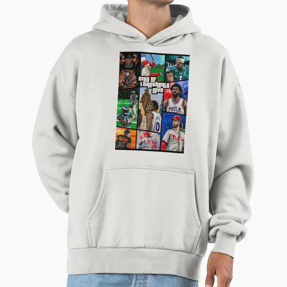 Brotherly Love V Hoodie - Trendy Graphic for Adults - T-Shirt, Sweatshirt, Hoodie