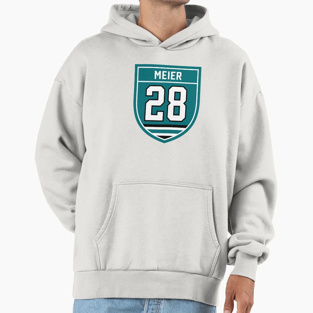 Meier 28 Emblem Hoodie - Aesthetic Graphic Men Women - T-Shirt, Sweatshirt, Hoodie