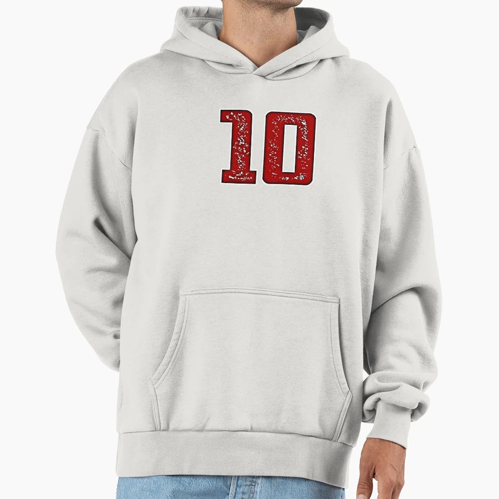 Number 10 Hoodie - Unique Graphic Men Women - T-Shirt, Sweatshirt, Hoodie