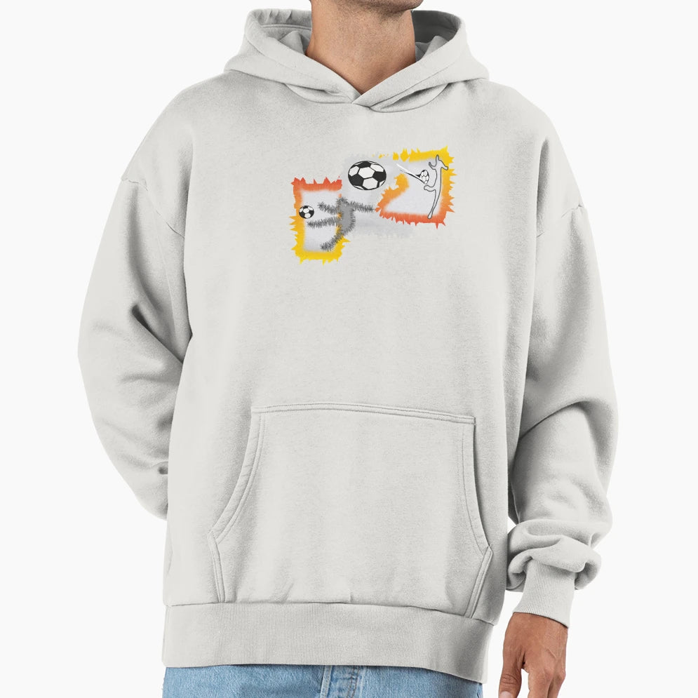 Football Player Football Footballer Hoodie - Fun Novelty Design Unisex - T-Shirt, Sweatshirt, Hoodie