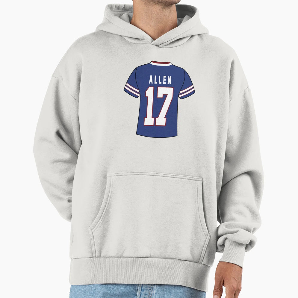 Allen Number 17 Hoodie - Unique Graphic Unisex - T-Shirt, Sweatshirt, Hoodie