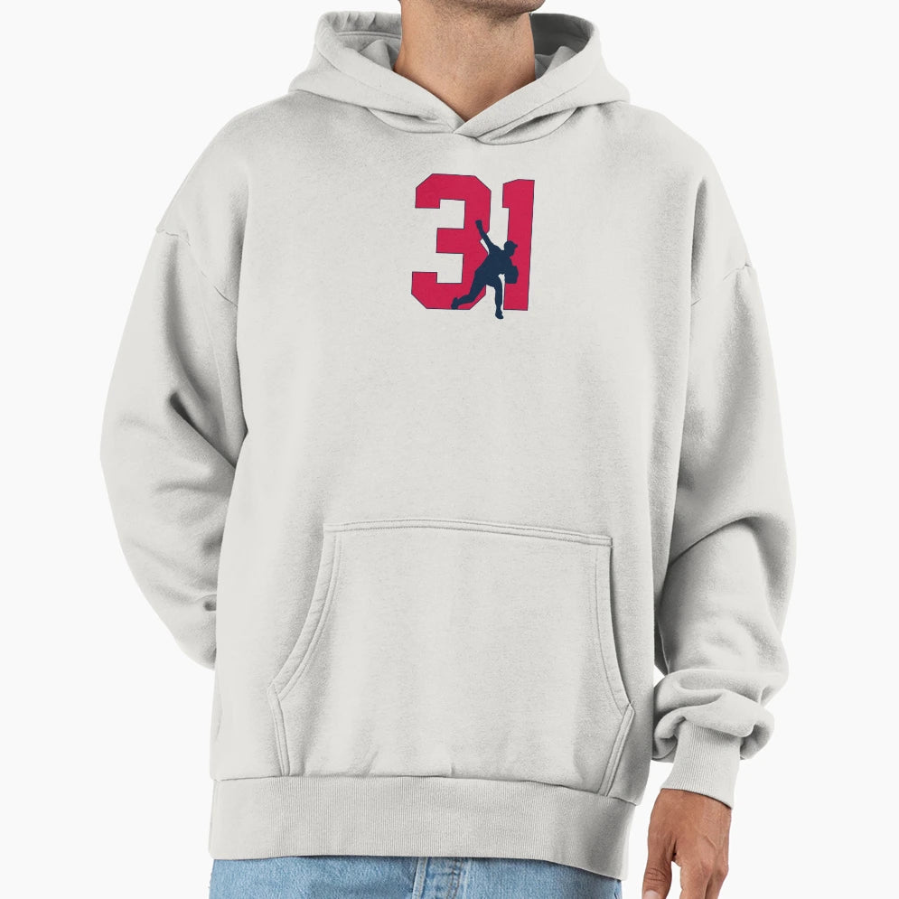 Maddux 31 Professor Baseball Icon Hoodie - Novelty Apparel for Adults - T-Shirt, Sweatshirt, Hoodie