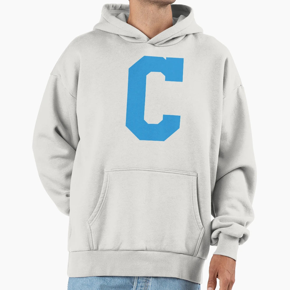 Alphabet Blue C Sports Letter C Hoodie - Custom Art Print Men Women - T-Shirt, Sweatshirt, Hoodie