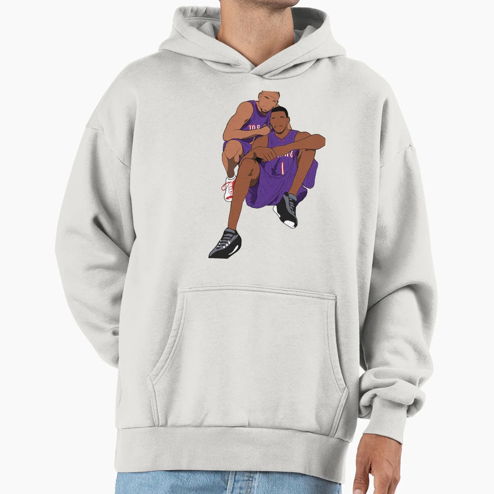 Vince Carter Tracy Mcgrady Ballers Hoodie - Fun Novelty Design for Adults - T-Shirt, Sweatshirt, Hoodie