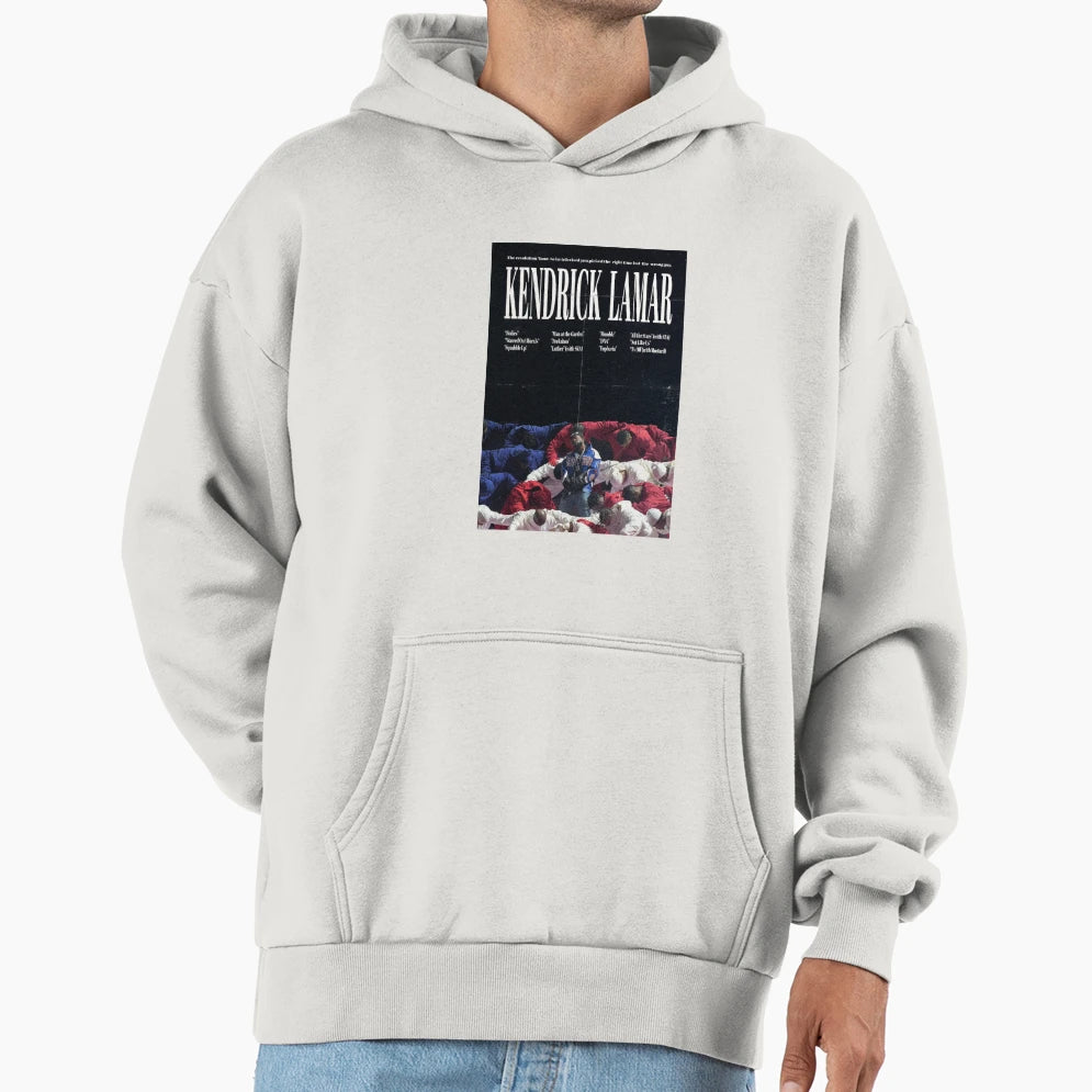 Kendrick Lamar Super Bowl Hoodie - Novelty Apparel for Adults - T-Shirt, Sweatshirt, Hoodie