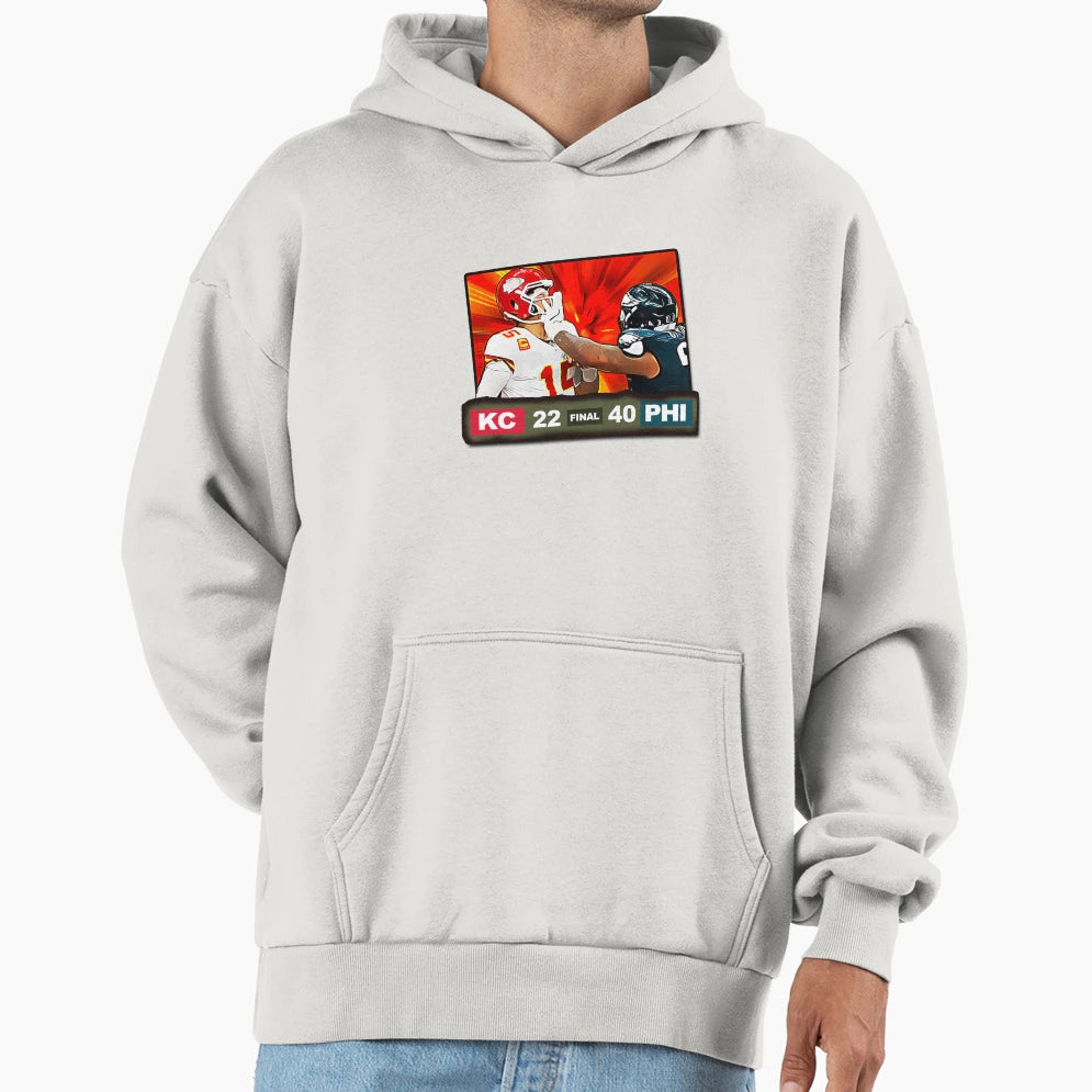 Final Score Philly Football Hoodie - Graphic Print Men Women - T-Shirt, Sweatshirt, Hoodie