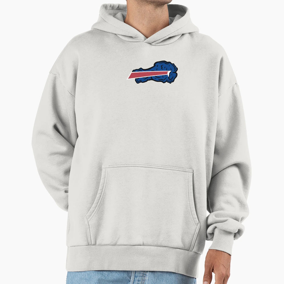 Buffalo Bills Chicken Wing Drum Hoodie - Minimalist Print for Adults - T-Shirt, Sweatshirt, Hoodie