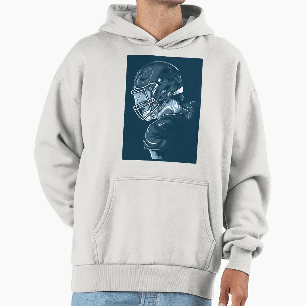 Football Player Hoodie - Novelty Apparel Men Women - T-Shirt, Sweatshirt, Hoodie