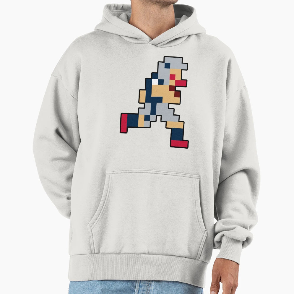8 Bit New England Pixel Football Player Hoodie - Streetwear Style Unisex - T-Shirt, Sweatshirt, Hoodie