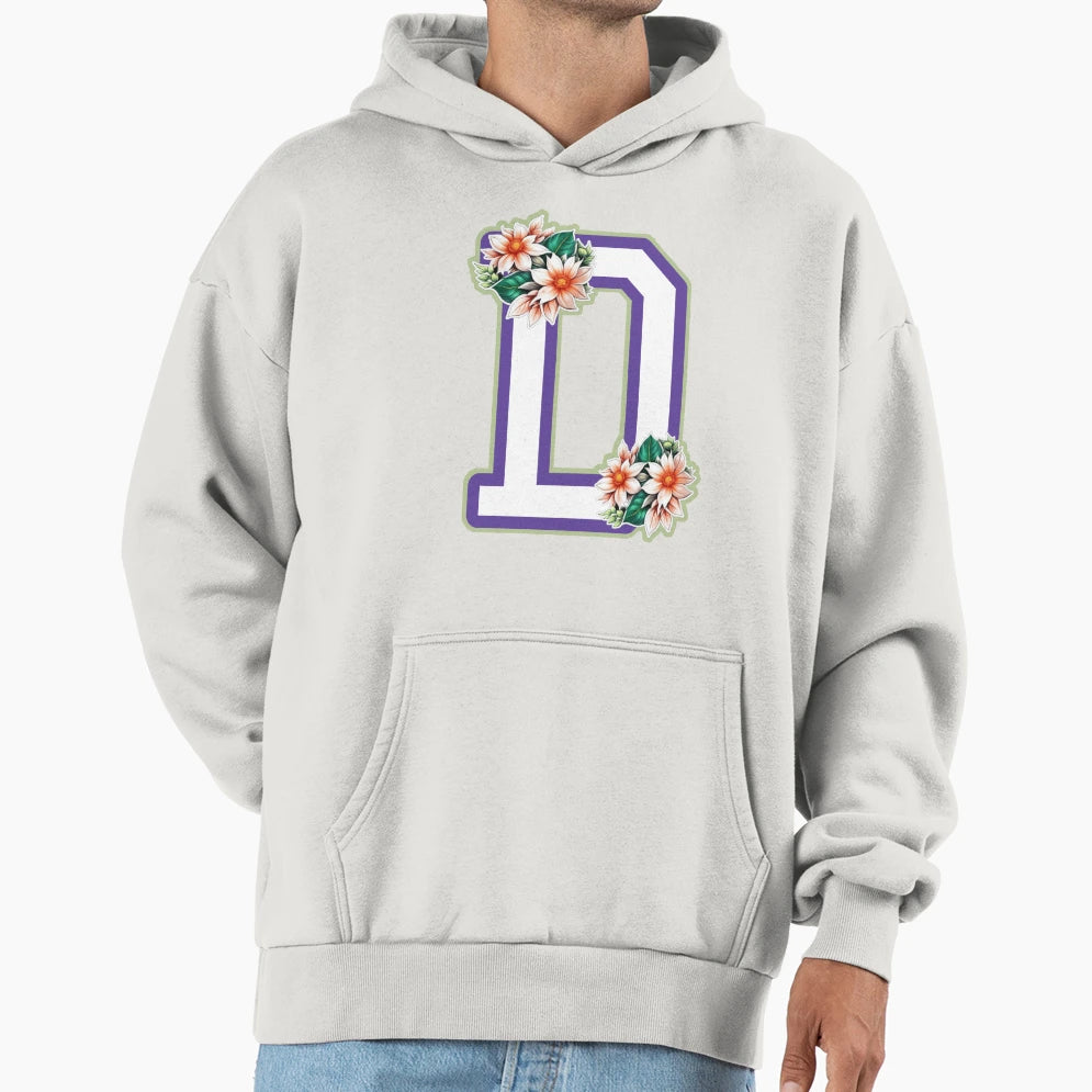D Initial Letter Hoodie - Custom Art Print Men Women - T-Shirt, Sweatshirt, Hoodie