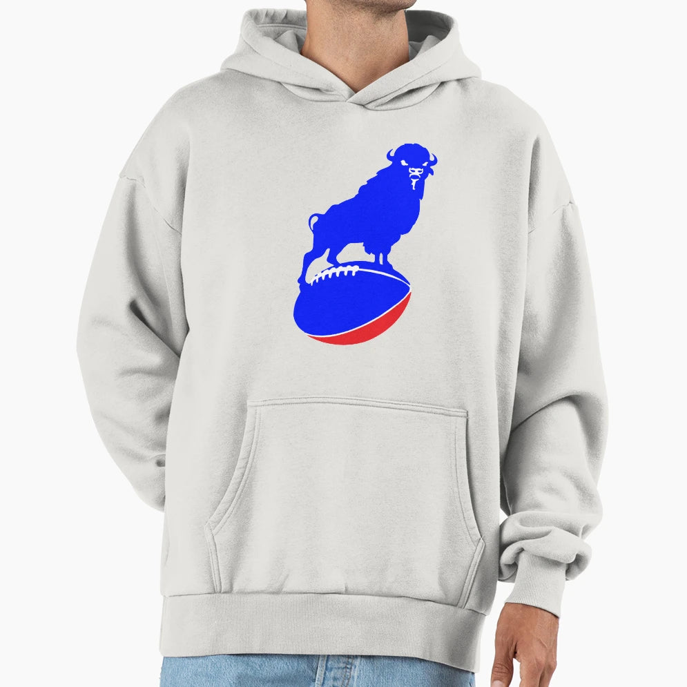 Buffalo Rugby Hoodie - Minimalist Print for Adults - T-Shirt, Sweatshirt, Hoodie