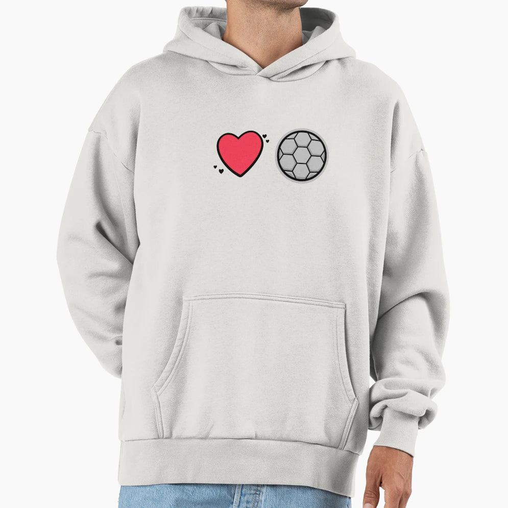Love Football Hoodie - Aesthetic Graphic Men Women - T-Shirt, Sweatshirt, Hoodie