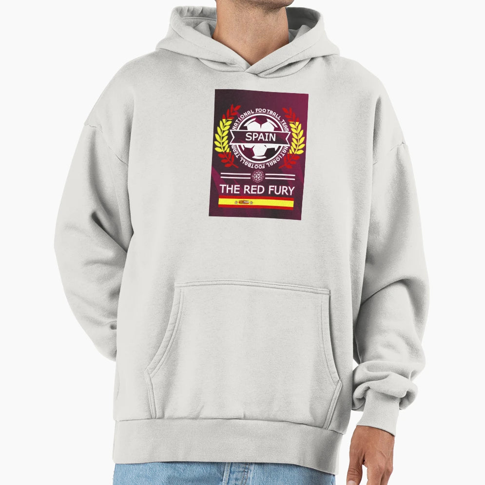 Spain New Football Supporters And Hoodie - Minimalist Print for Adults - T-Shirt, Sweatshirt, Hoodie