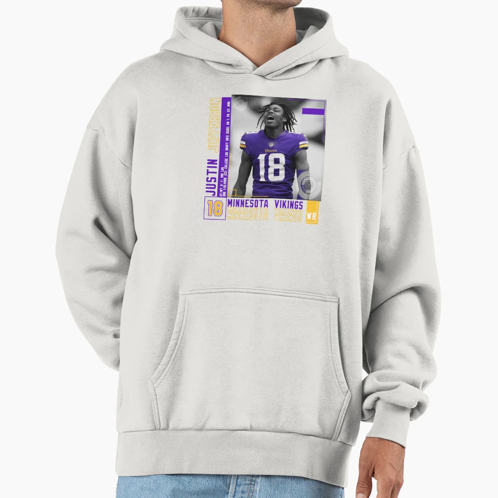 Jj18 JJ Football Fans Hoodie - Fun Novelty Design Unisex - T-Shirt, Sweatshirt, Hoodie