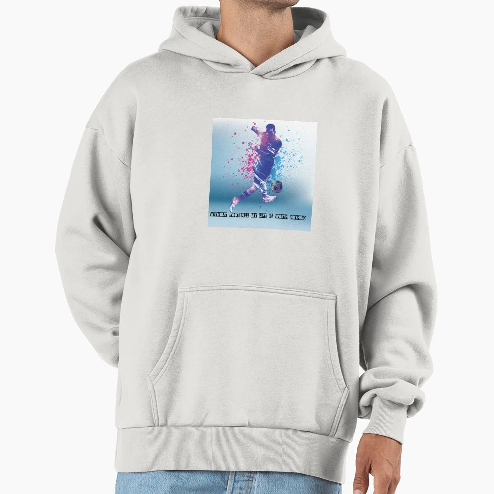 Soccer Hoodie - Minimalist Print Unisex - T-Shirt, Sweatshirt, Hoodie