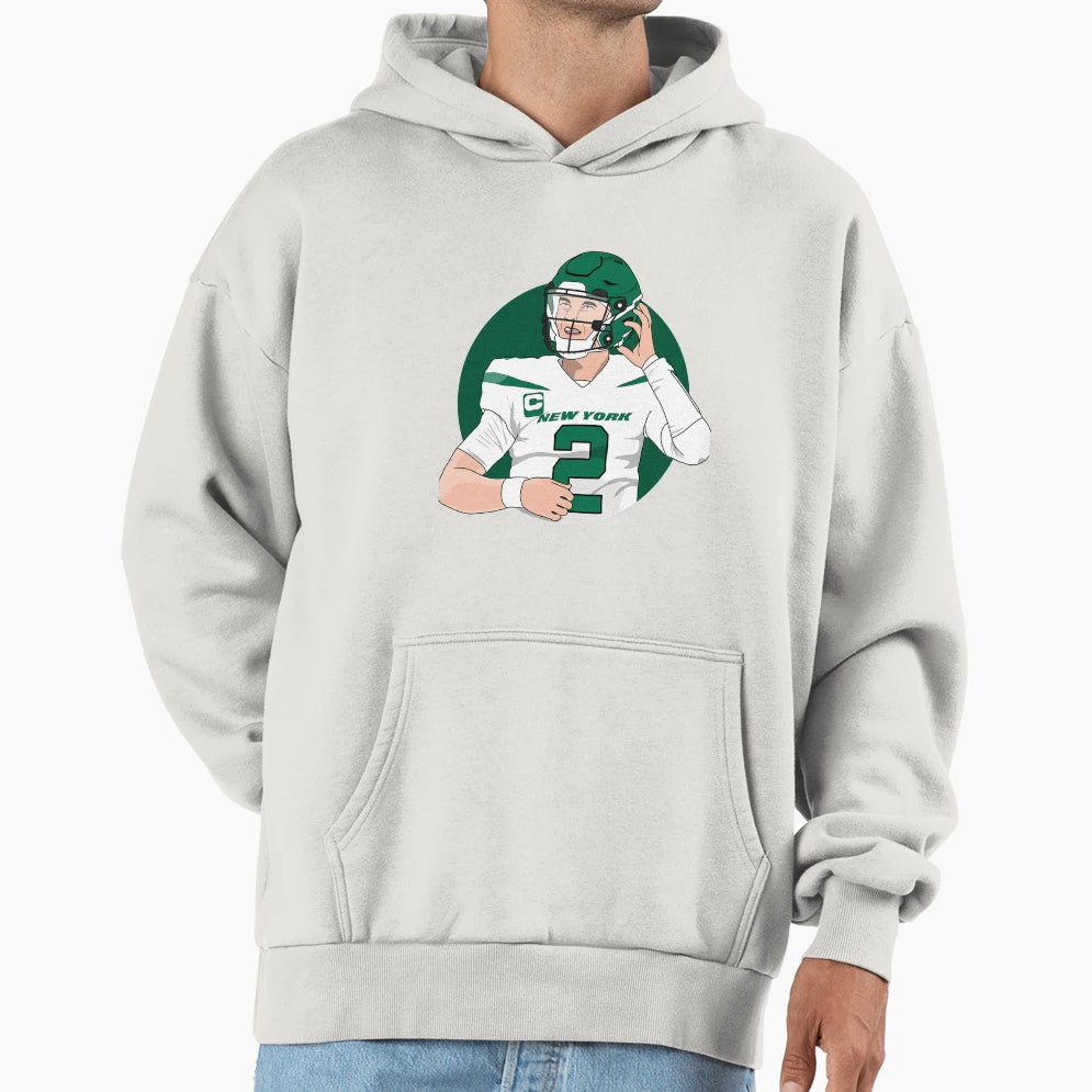 Zach Wilson Quarterbackperfect Hoodie - Custom Art Print Men Women - T-Shirt, Sweatshirt, Hoodie