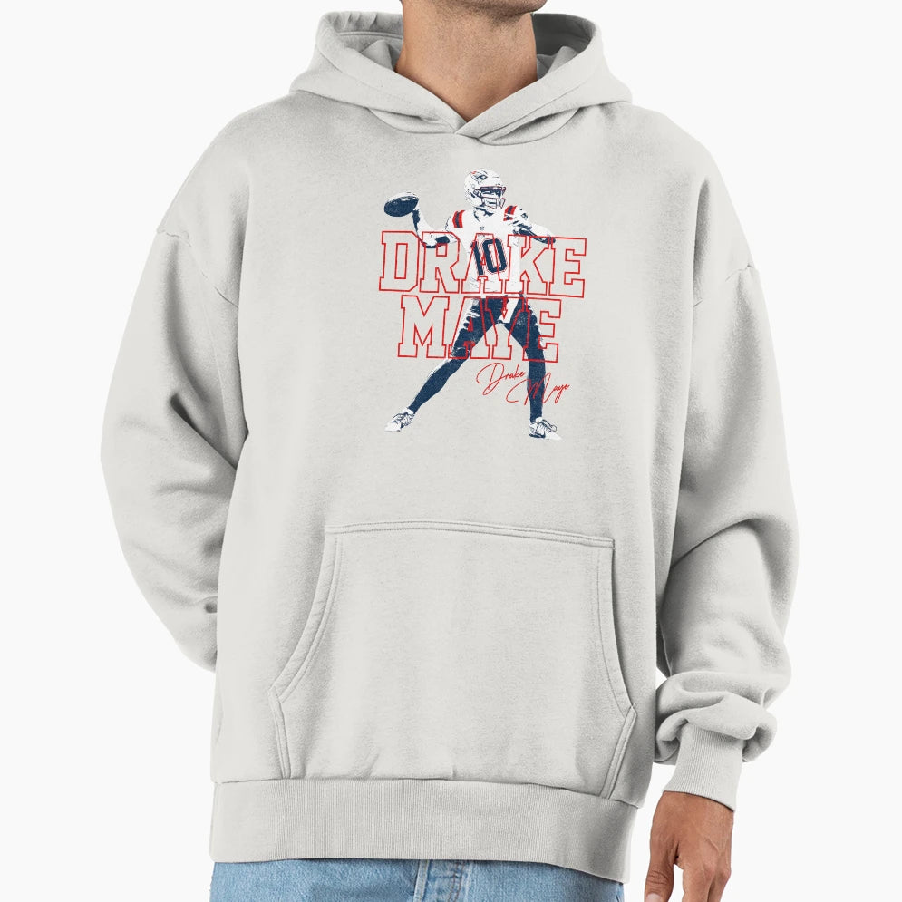 Drake Maye Variant Hoodie - Minimalist Print Unisex - T-Shirt, Sweatshirt, Hoodie