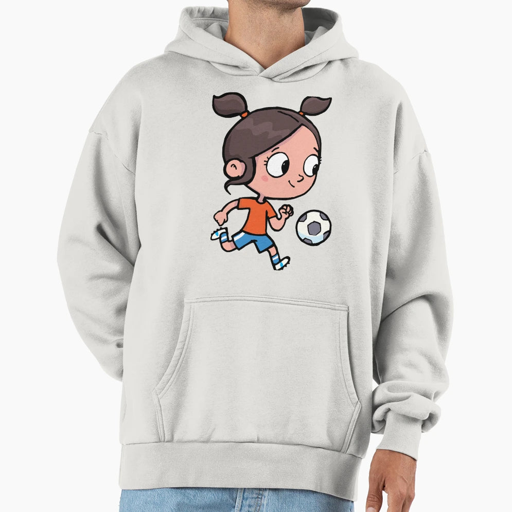 Ponytails Successfully Leads Soccer Ball Hoodie - Trendy Graphic Men Women - T-Shirt, Sweatshirt, Hoodie