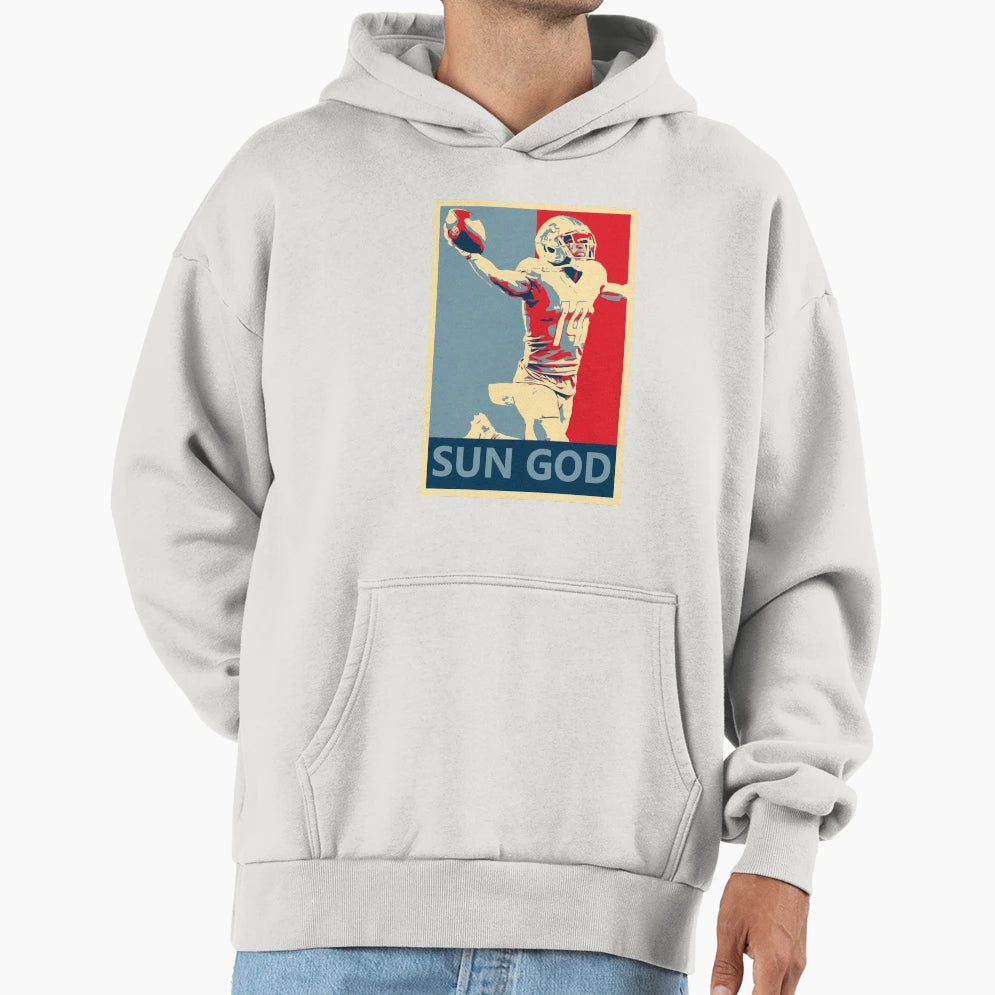 Amon Ra St Brown Lions Sun God Hoodie - Fun Novelty Design Men Women - T-Shirt, Sweatshirt, Hoodie