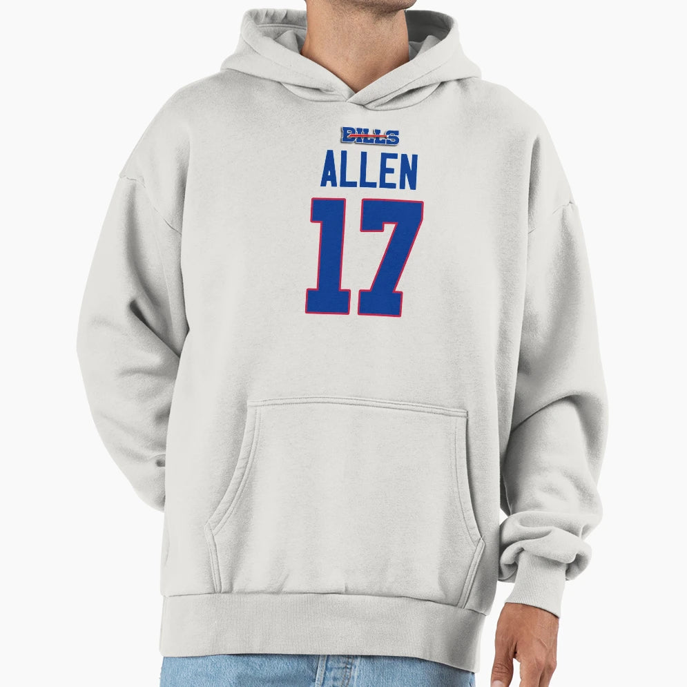 Allen 17 Bills Hoodie - Unique Graphic Men Women - T-Shirt, Sweatshirt, Hoodie