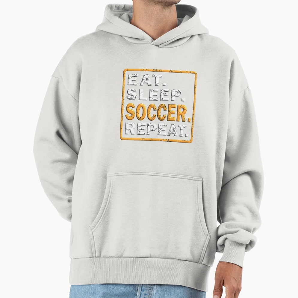 Eat Sleep Soccer Repeat T-Shirt - Minimalist Print Men Women - T-Shirt, Sweatshirt, Hoodie