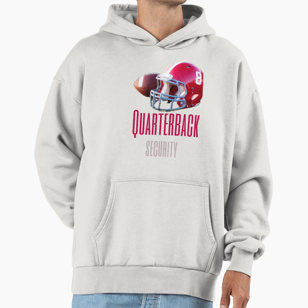 Quarterback Security Football Hoodie - Graphic Print Men Women - T-Shirt, Sweatshirt, Hoodie