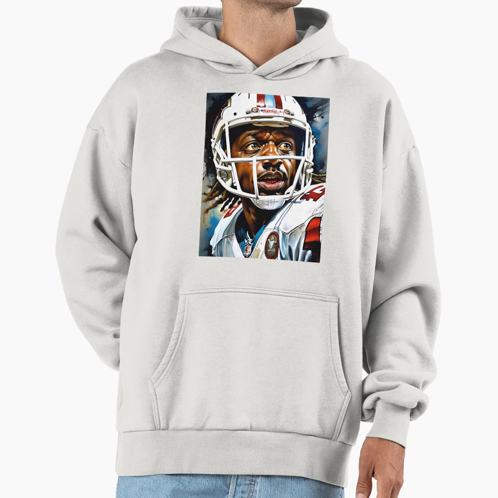 Usa American Football Player Hoodie - Custom Art Print for Adults - T-Shirt, Sweatshirt, Hoodie