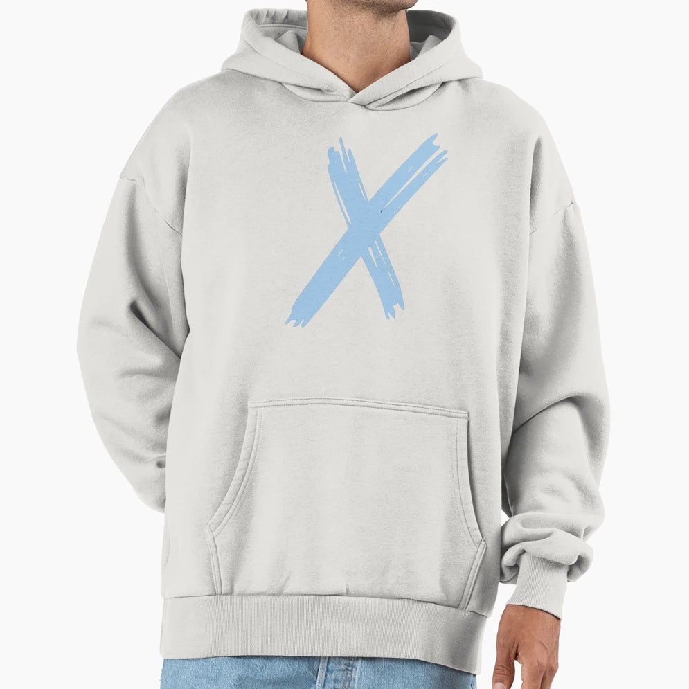 Blue X Hoodie - Graphic Print Unisex - T-Shirt, Sweatshirt, Hoodie