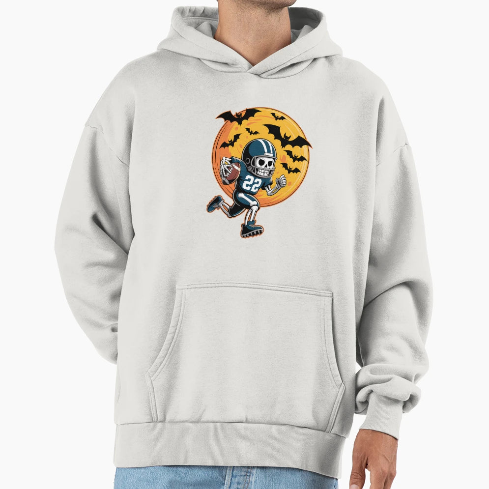 American Football Skeleton Halloween Sport Hoodie - Novelty Apparel Unisex - T-Shirt, Sweatshirt, Hoodie
