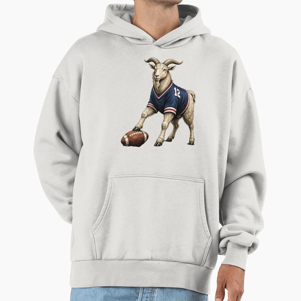 Great Athlete Goat Football Gear Hoodie - Unique Graphic Unisex - T-Shirt, Sweatshirt, Hoodie