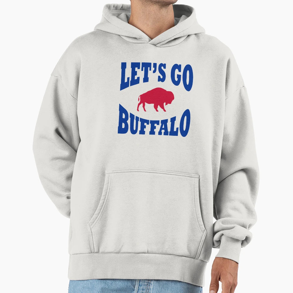 Lets Go Buffalo Hoodie - Custom Art Print for Adults - T-Shirt, Sweatshirt, Hoodie