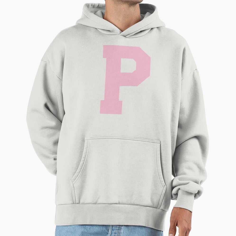 Alphabet Rose P Sports Letter P Hoodie - Unique Graphic Men Women - T-Shirt, Sweatshirt, Hoodie