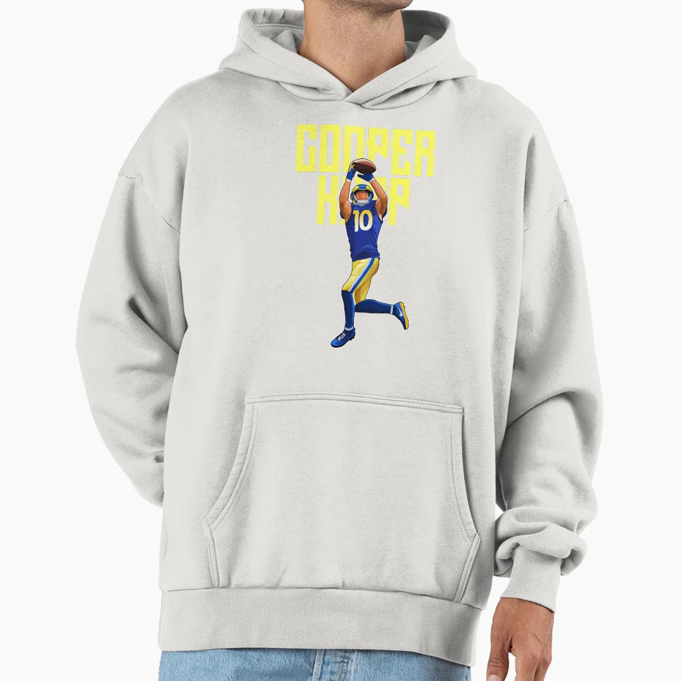 Cooper Kupp Catch Ball 10 Bold Hoodie - Minimalist Print Unisex - T-Shirt, Sweatshirt, Hoodie