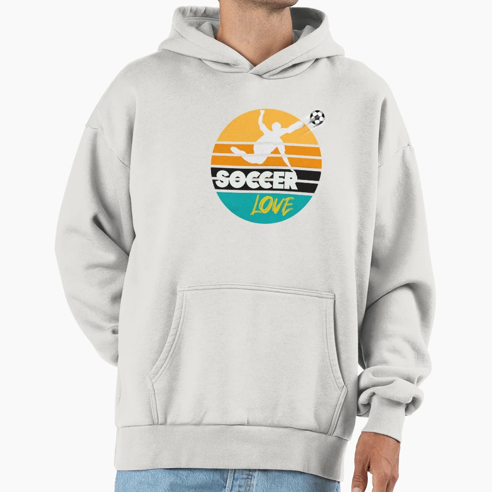 Soccer Love Hoodie - Unique Graphic for Adults - T-Shirt, Sweatshirt, Hoodie