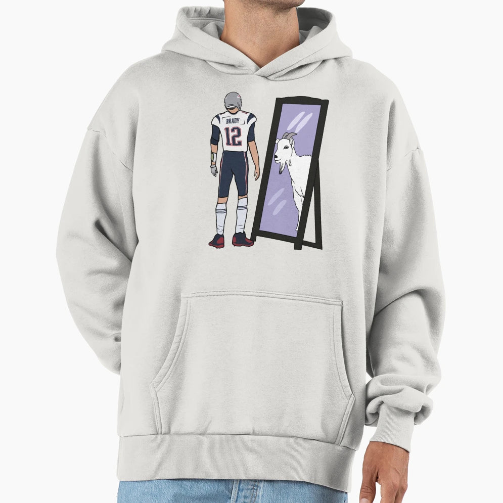 Brady Mirror Goat Hoodie - Minimalist Print Unisex - T-Shirt, Sweatshirt, Hoodie