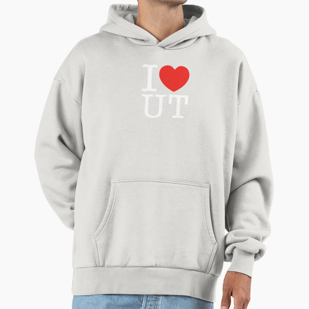 I Love Utah Hoodie - Minimalist Print Unisex - T-Shirt, Sweatshirt, Hoodie