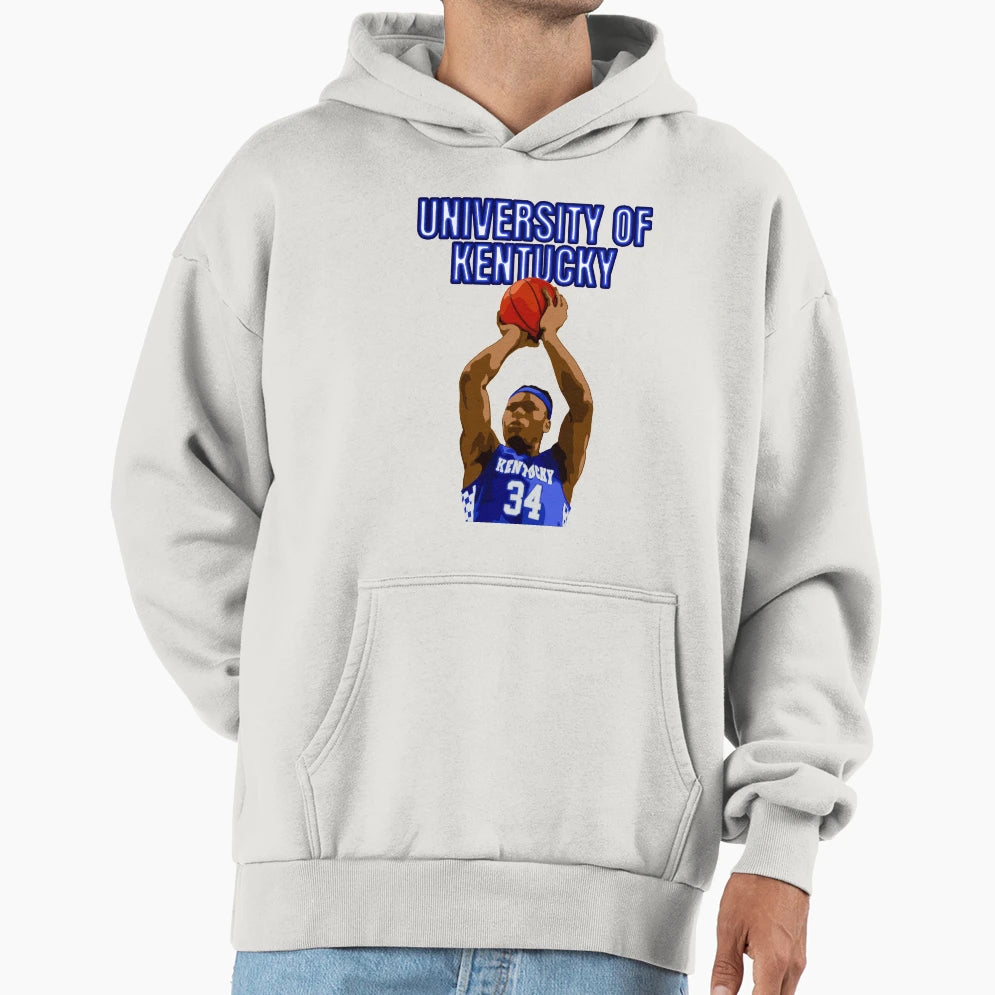 Oscar Tshiebwe 34 University Kentucky Hoodie - Trendy Graphic for Adults - T-Shirt, Sweatshirt, Hoodie