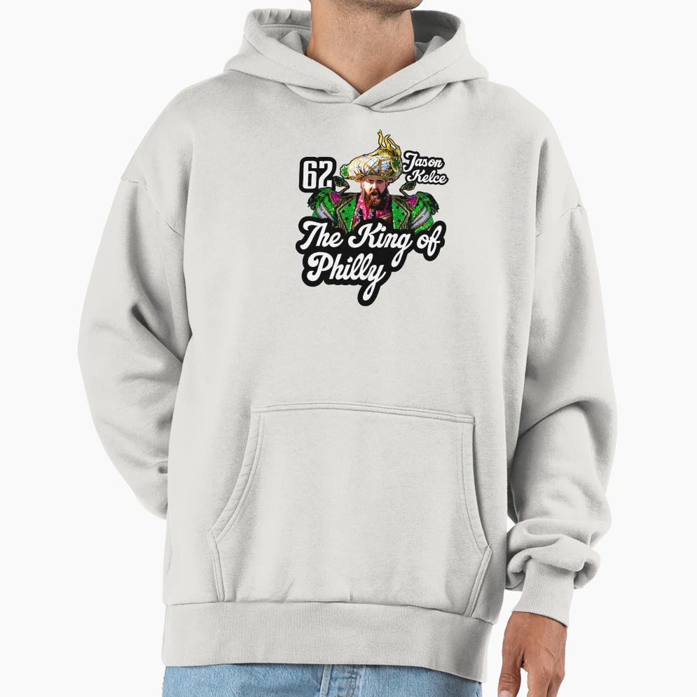 JK King Philly Hoodie - Unique Graphic for Adults - T-Shirt, Sweatshirt, Hoodie