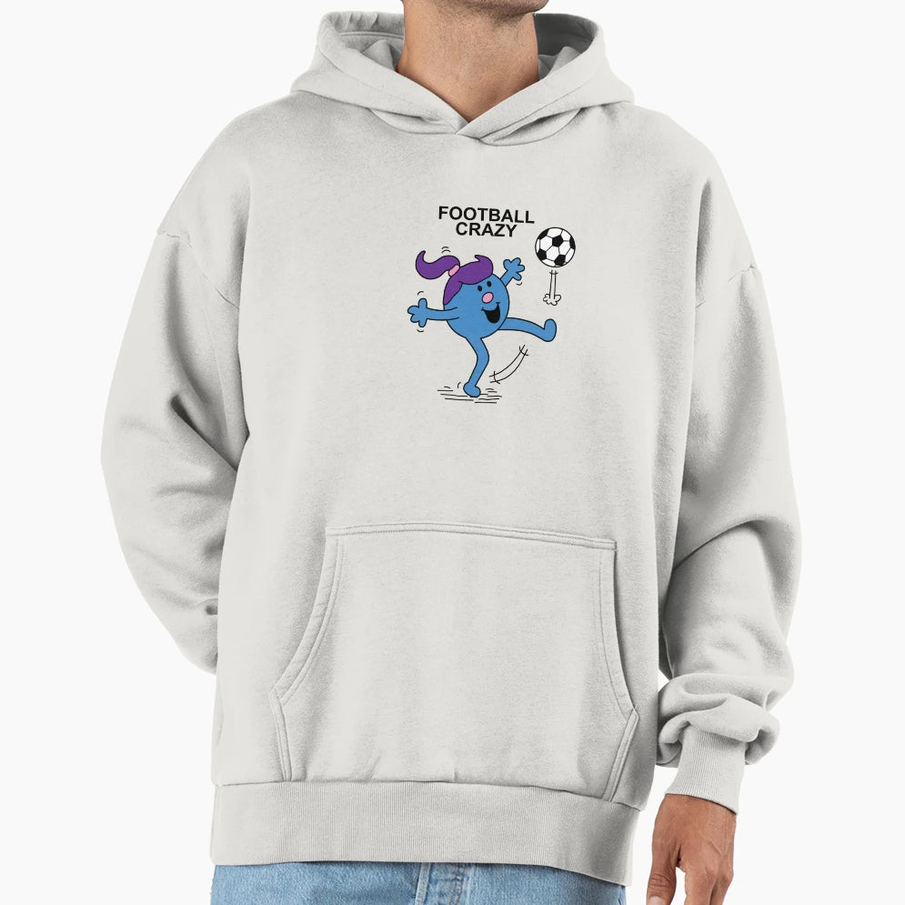 Little Miss Football Crazy Hoodie - Novelty Apparel Unisex - T-Shirt, Sweatshirt, Hoodie